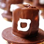 Pilgrim Hat Cookies on counter