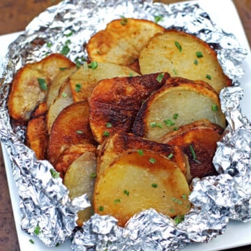 Grilled Potatoes with Hot Sauce