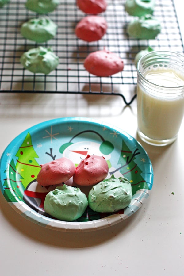 Christmas Meringue Cookies