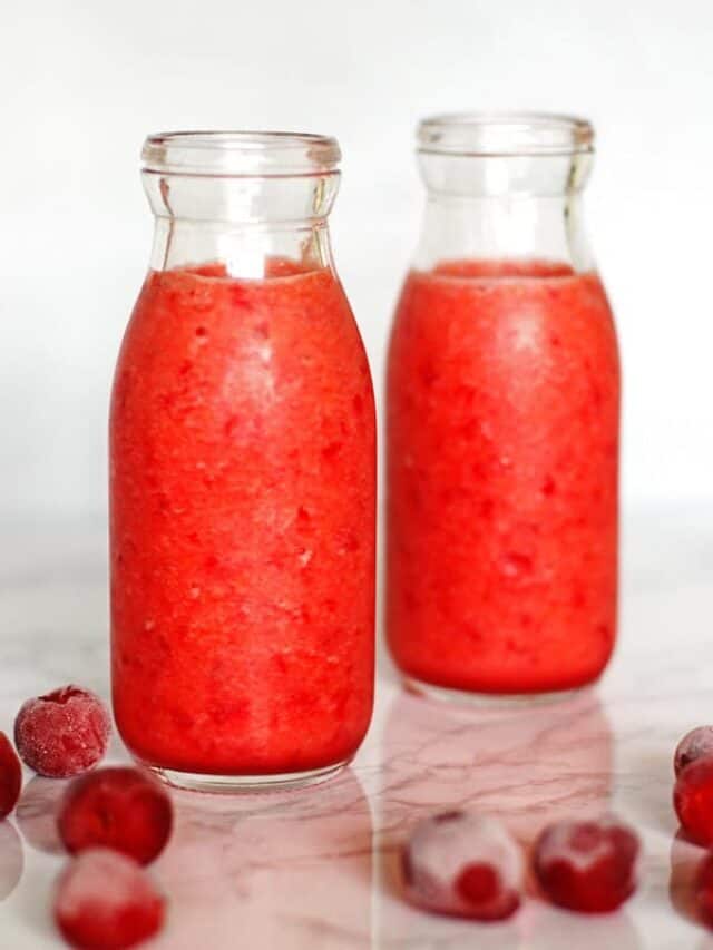 Cherry Smoothie with Pineapple - After School Treat