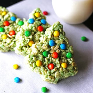 Rice Krispie Treat Christmas Trees
