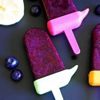 These Blueberry Lemon Popsicles are easy to make and perfect for summer!