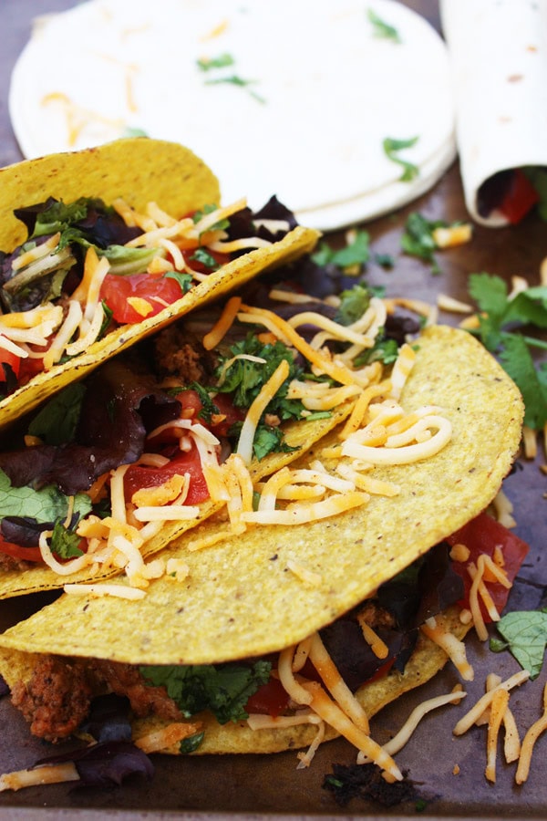 tacos on a plate