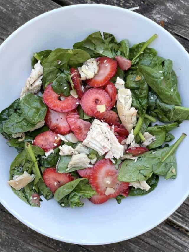 Summer Strawberry Spinach Salad Recipe