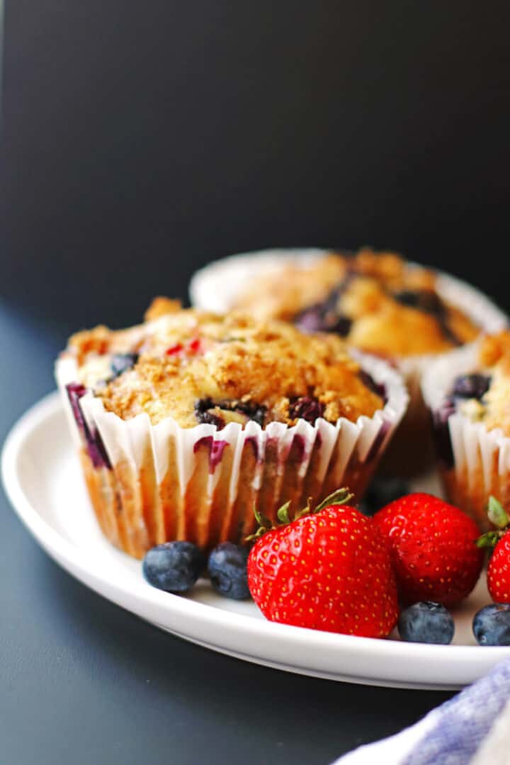 Fruit Explosion Muffins Mixed Berry Muffins Tried and True Recipes