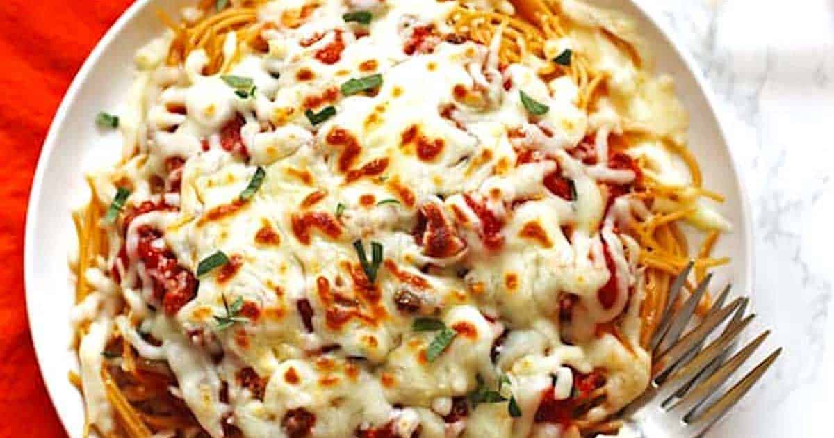 Easy Cheesy Spaghetti Recipe - Tried and True Recipes