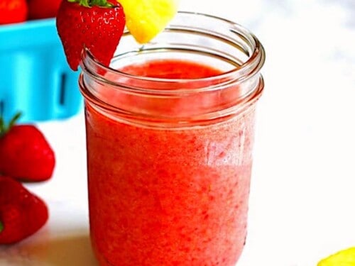 EASY Strawberry Pineapple Smoothie Recipe - Tried and True Recipes