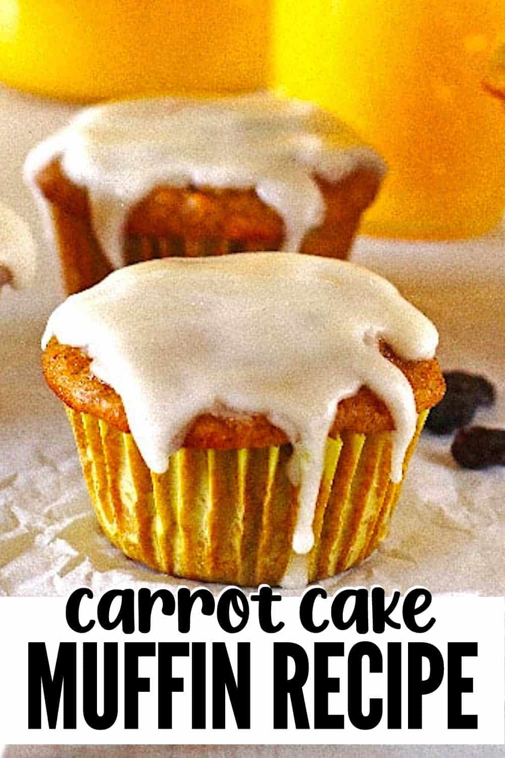 Easy Carrot Cake Muffins with Sweet Glaze - Tried and True Recipes