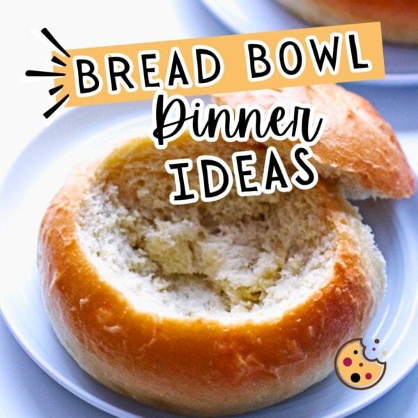 A homemade bread bowl.